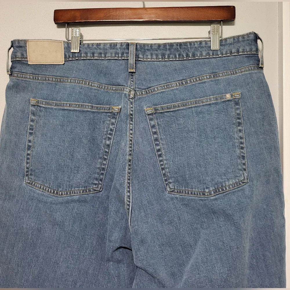 EVERLANE The Curvy Cheeky Straight Leg Jeans Organic Cotton Women's Size 35 - Picture 7 of 14